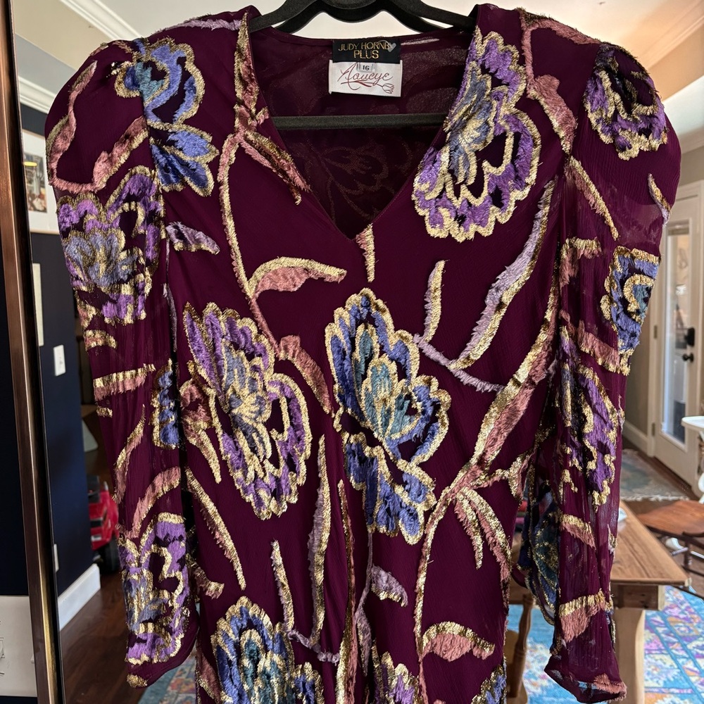 Judy Hornby Couture 80’s Silk Gown